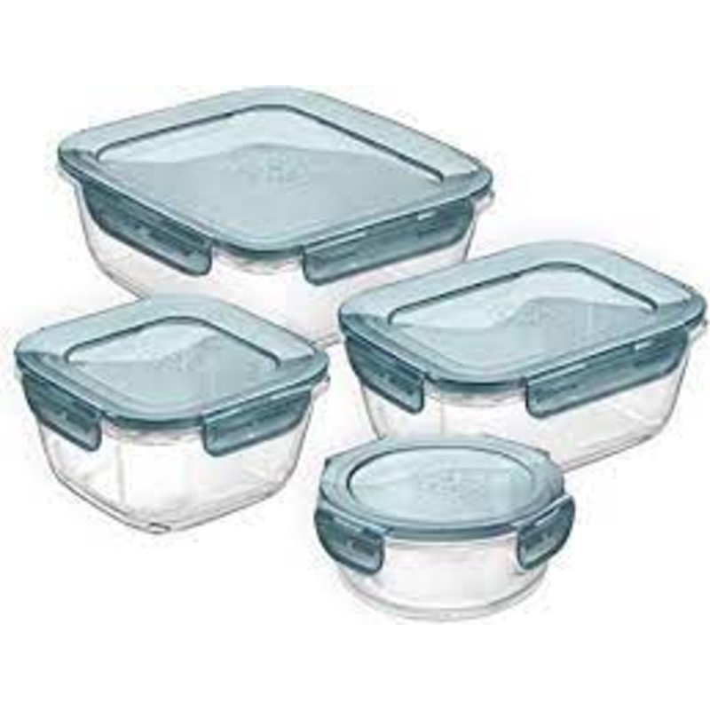 Bormioli Glass Storage Dishes With Lids