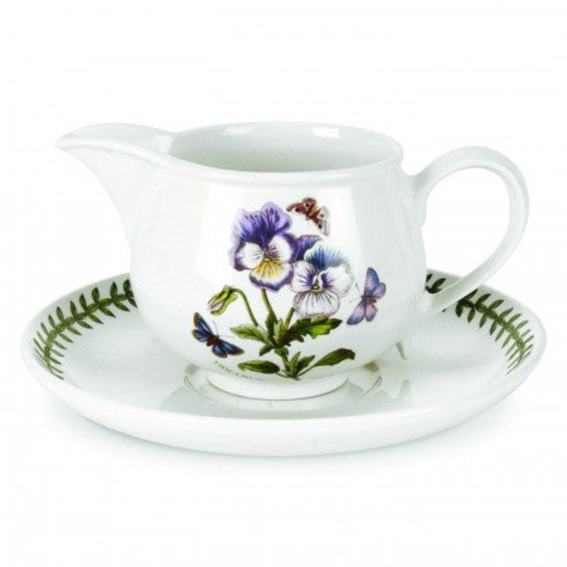 Portmeirion Botanic Garden Gravy Boat And Stand