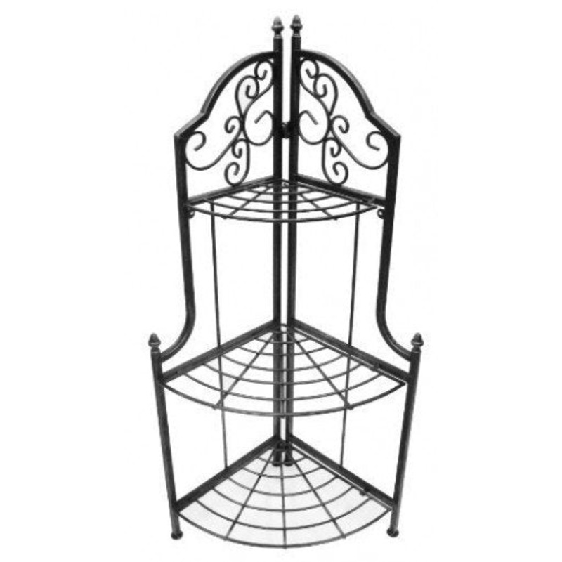 Iron Rack with Copper Fleur de Lis