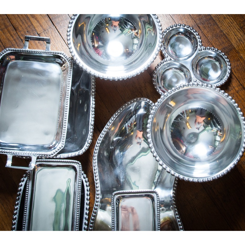 Metal Serving Pieces - With Decoration