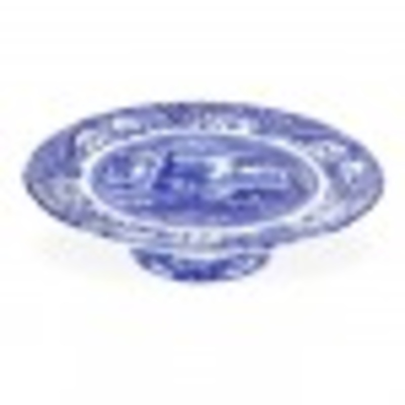 Spode Blue Italian Footed Cake Plate