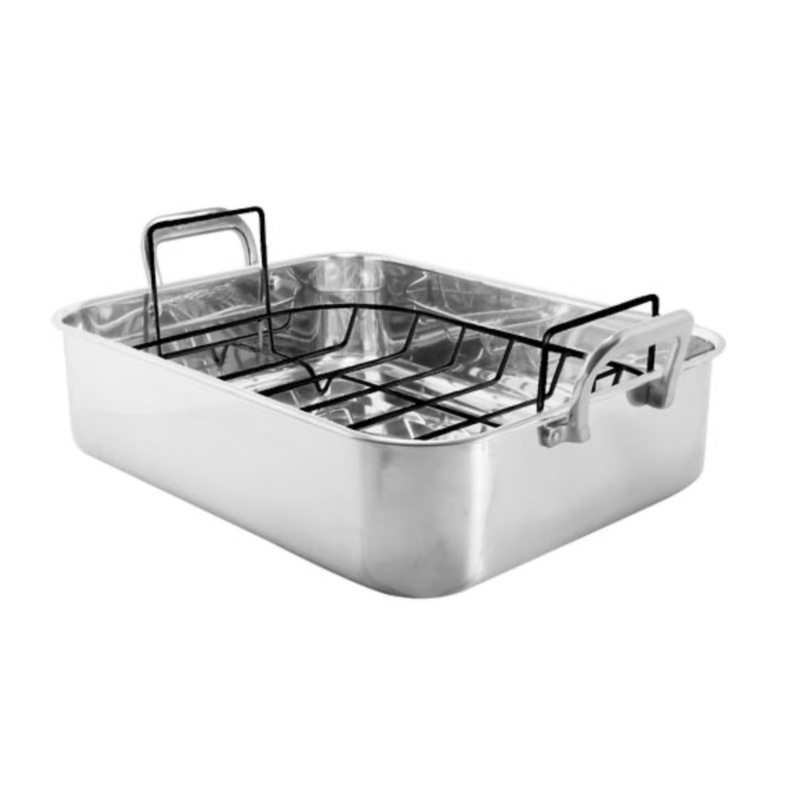 Stainless Steel Roaster with Rack