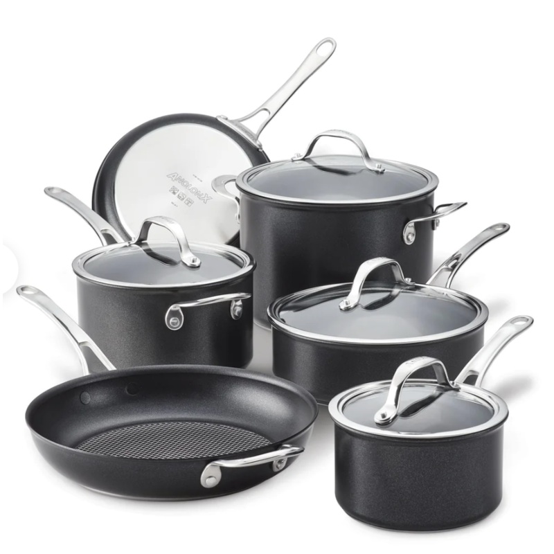 ANOLON X - 10-Piece Hybrid Nonstick Cookware Set