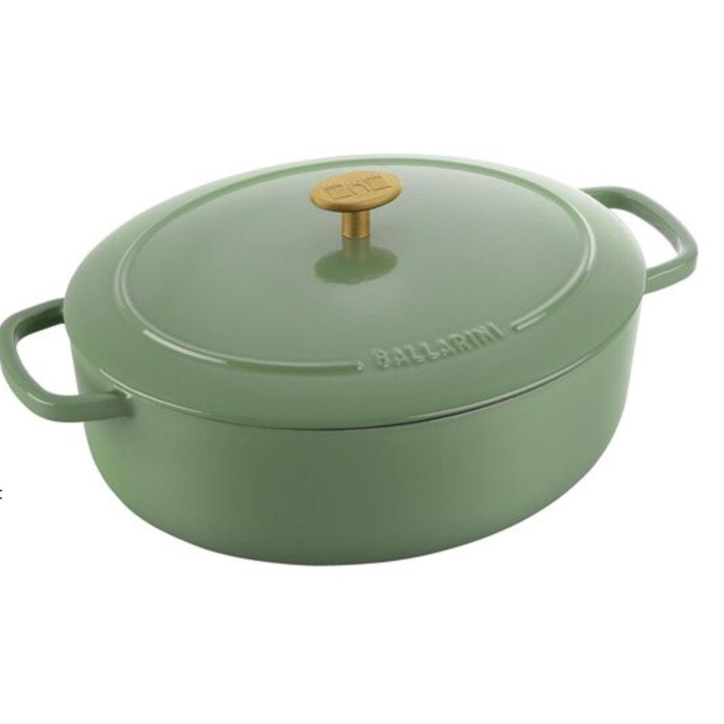 BALLARINI BELLAMONTE 4.75 QT, OVAL, COCOTTE, GREEN