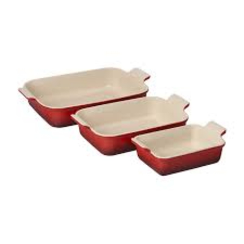 Le Creuset Heritage 3 pc. Casserole Set- Rectangular