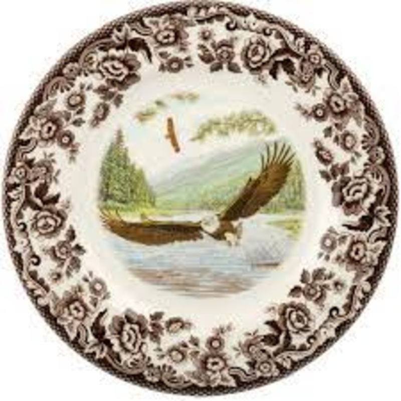 Spode Woodland Bald Eagle Salad Plate, 8"