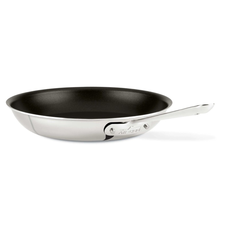 All Clad, D3 Stainless 3-ply Bonded Cookware, Nonstick Fry Pan, 12 inch