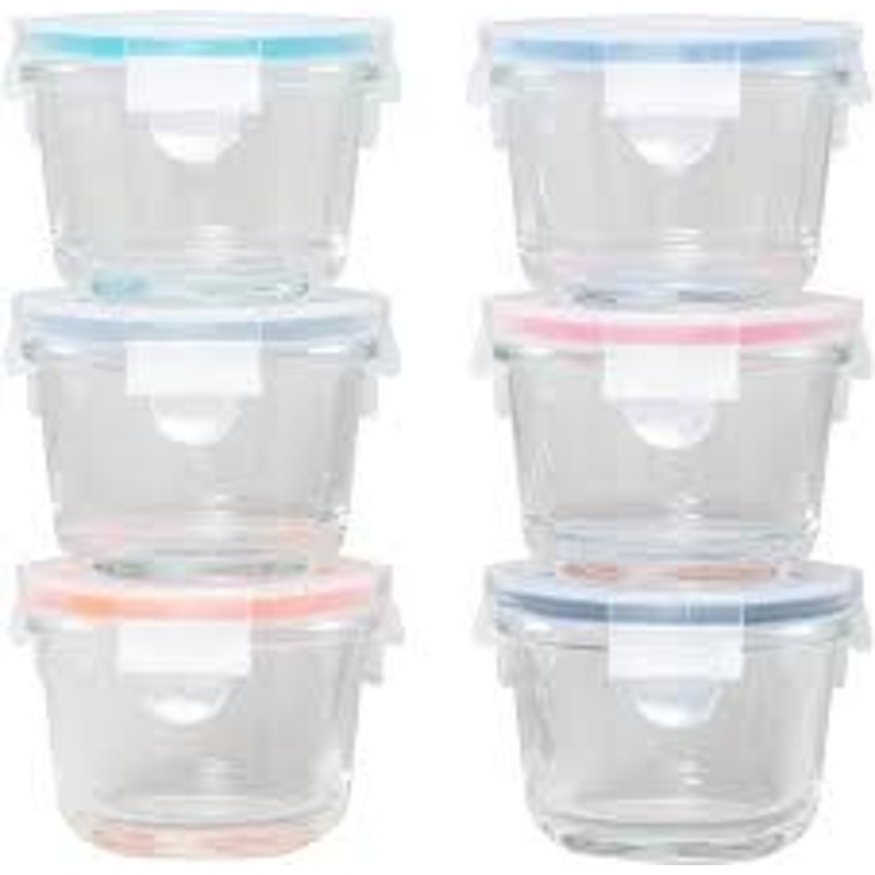 Borosilicate 12 pc. Glass Storage Container Set