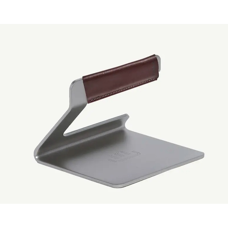 MADE IN -Grill Press with Leather Handle Cover