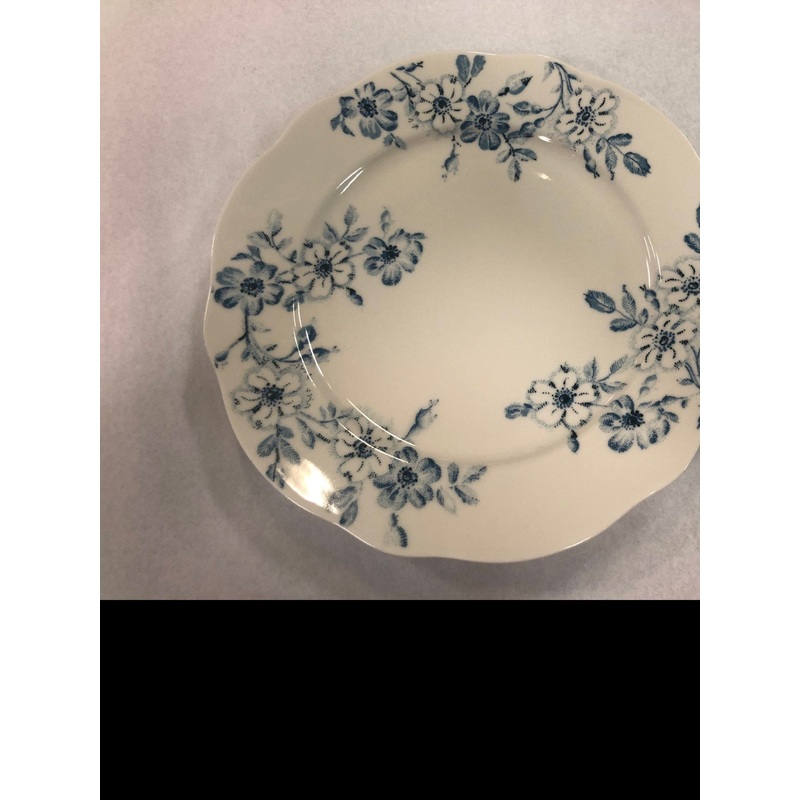 Salad Plates - White with Blue Flowers