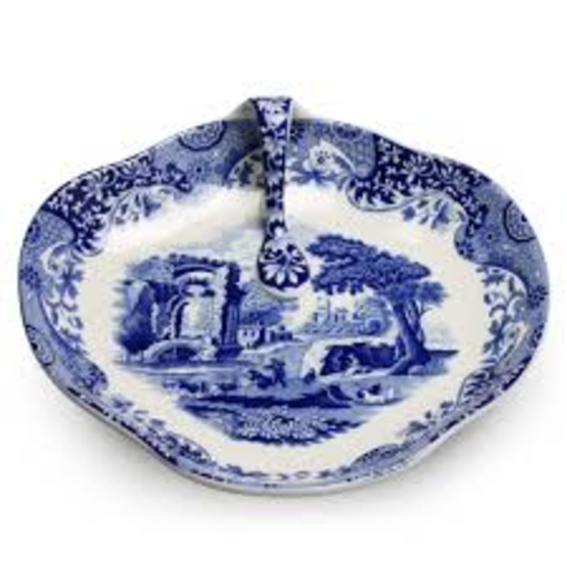Spode Blue Italian Handled Tray