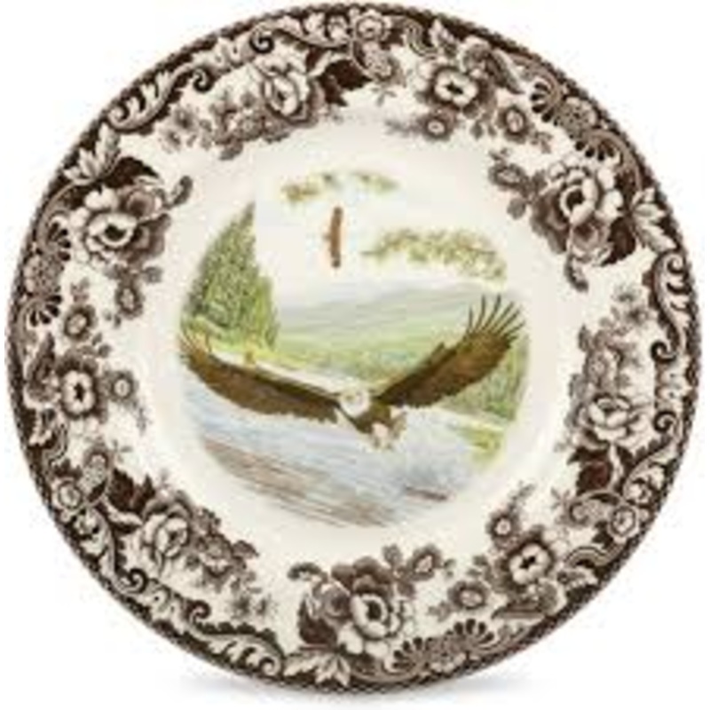 Spode Woodland Bald Eagle Dinner Plate, 10.5"