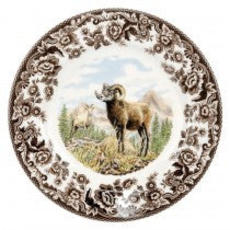 Spode Woodland Bighorn Sheep Salad Plate, 8"