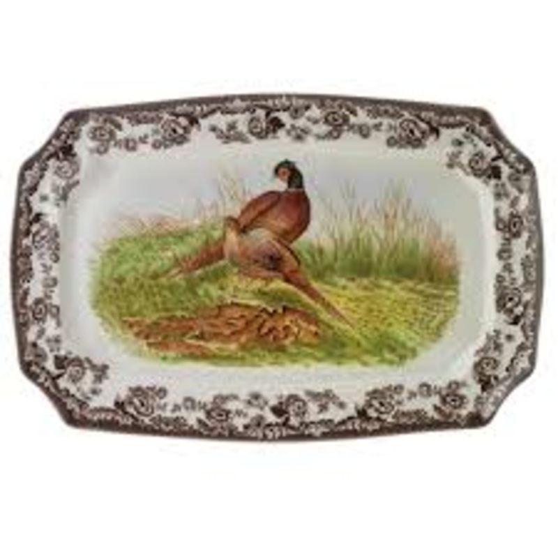 Spode Woodland Pheasant Rectangular Platter