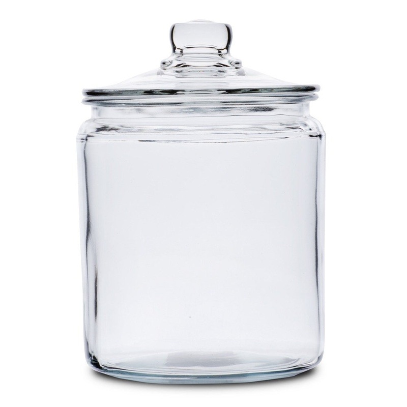 Glass Storage Jar With Lid