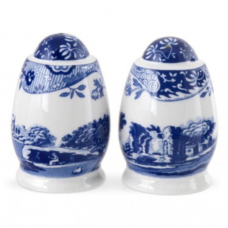 Spode Blue Italian Salt & Pepper Set
