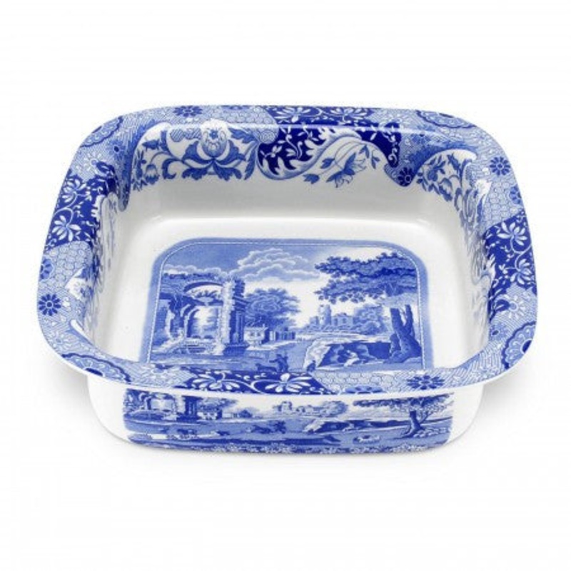 Spode Blue Italian Square Baking Dish - 10" x 3"