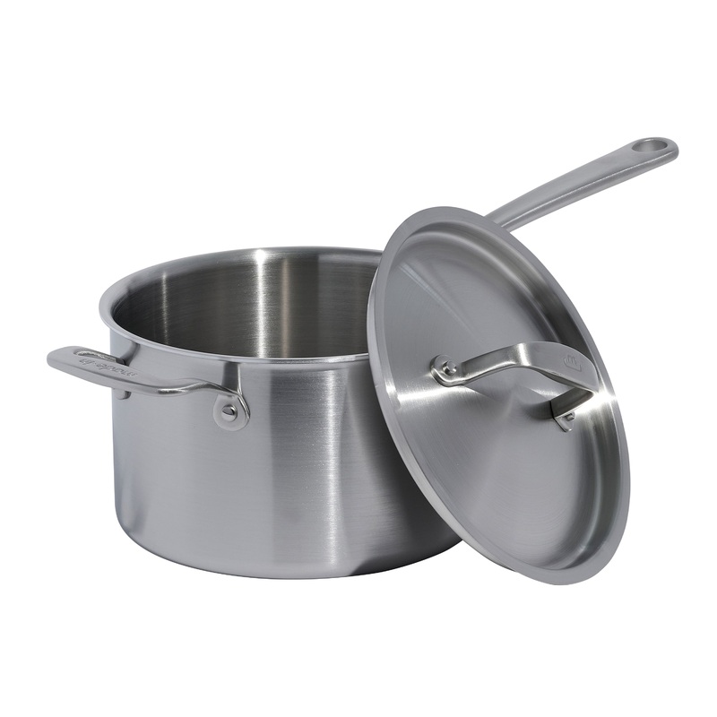 MADE IN - Stainless Clad 4 qt.Saucepan with Lid
