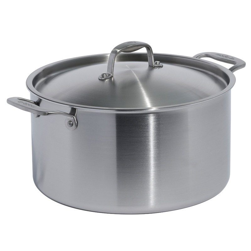 MADE IN - Stainless Clad 8 qt. Stock Pot with Lid
