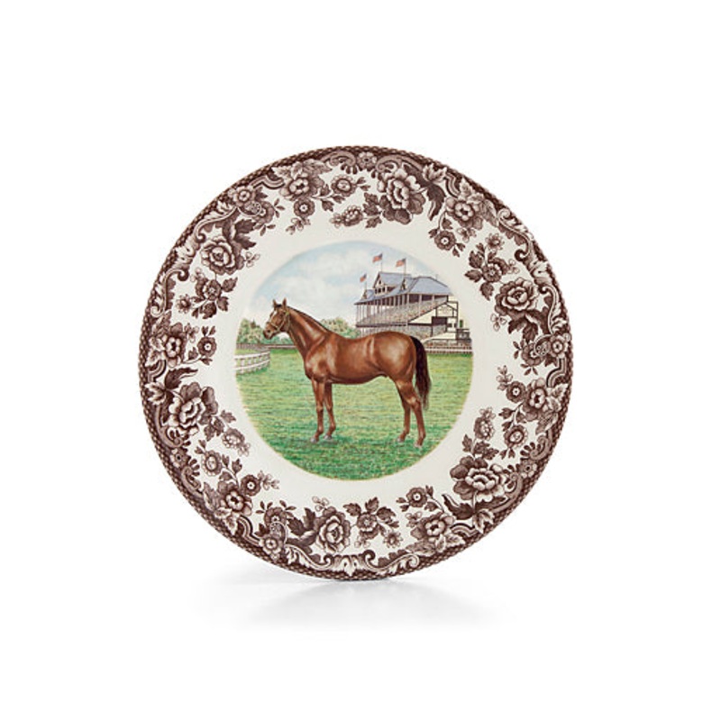 Spode Woodland Thoroughbred Salad Plate