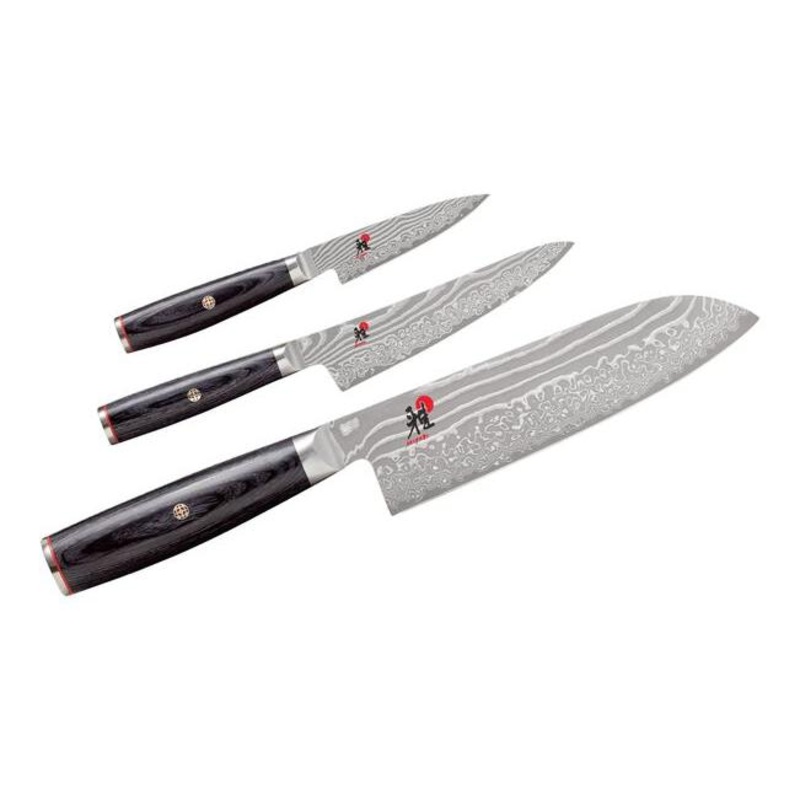 Miyabi 3-Piece Santoku, Prep Knife and Paring Knife Set, 1019602