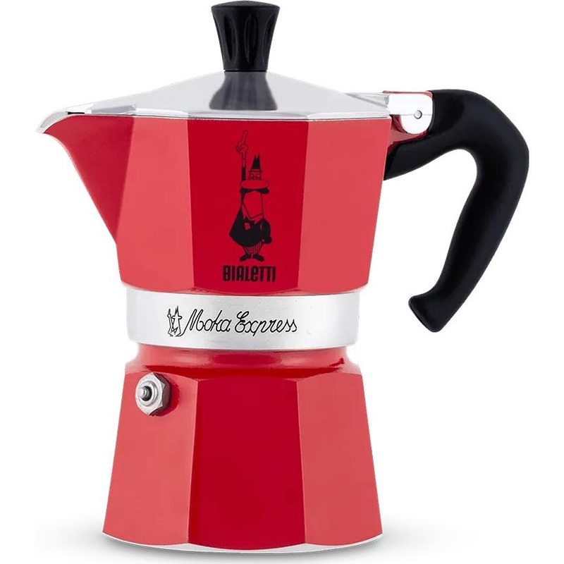 Bialetti Moka Express Red - 3 Cup 18388