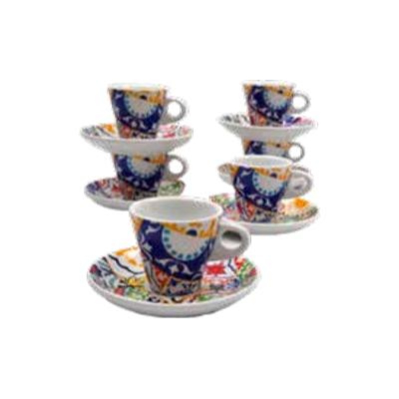 Sara Moka 6-Piece Sociale Cappuccino Cup Set 2DXP25