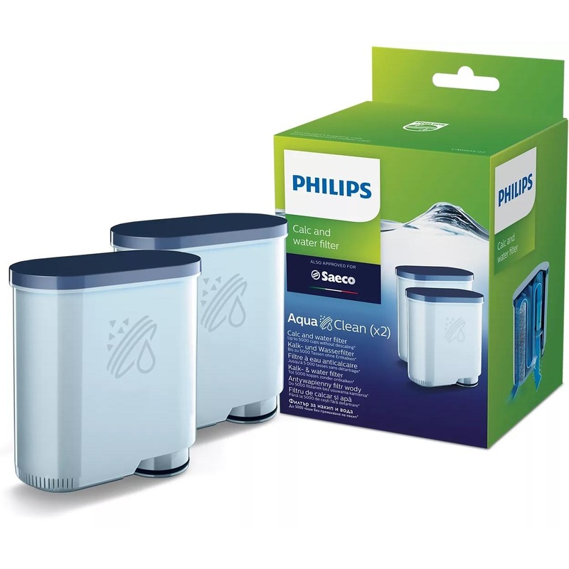 Philips AquaClean Calc & Water Filter for Saeco Espresso Machines - 2 Pack CA6903/22