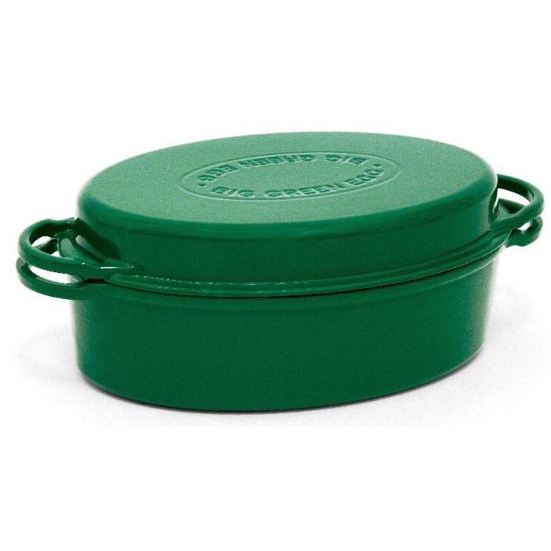 Big Green Egg 5.2L Enameled Oval Dutch Oven for 2XL/XL/Large Egg 117670
