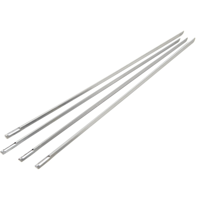 Grill Pro 4-Piece V-Shaped Stainless Steel Skewers 46074