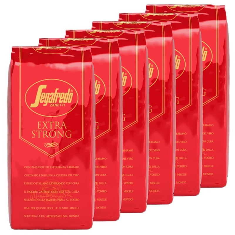 Segafredo 1kg Extra Strong Coffee Beans - 6 Pack S01269CASE