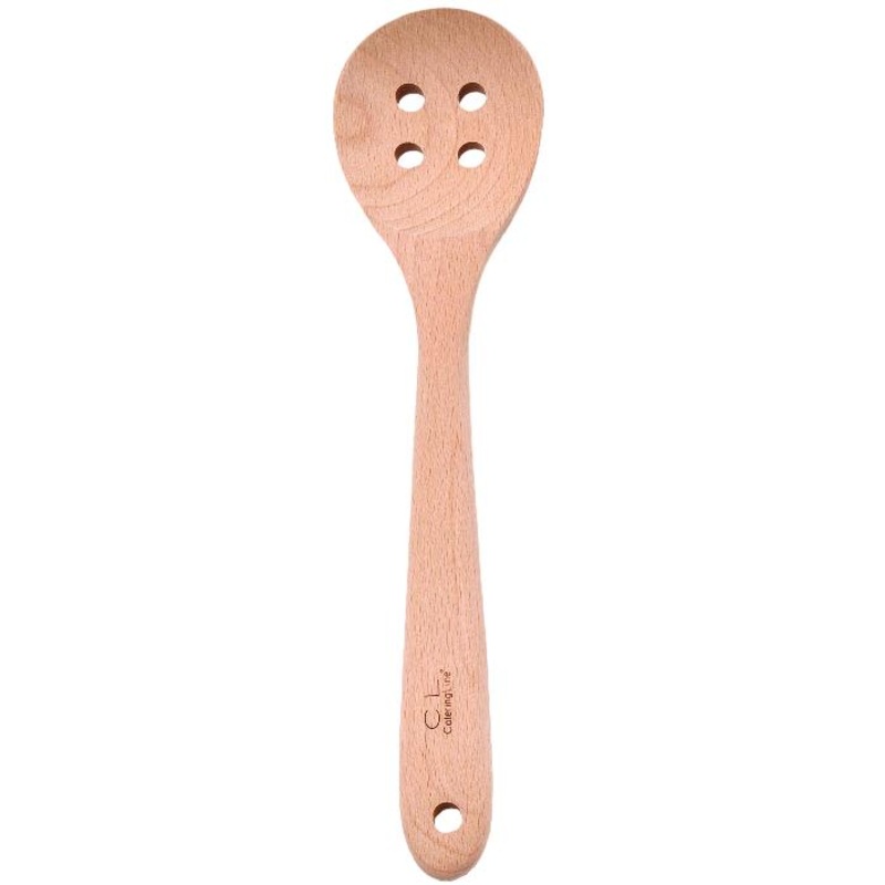 Catering Line 30cm Thick Wooden Perforated Spoon 5002/D