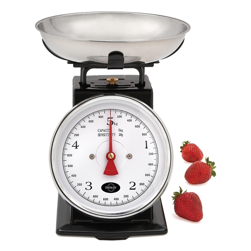 Catering Line Black Heritage 11lb Kitchen Scale NSB