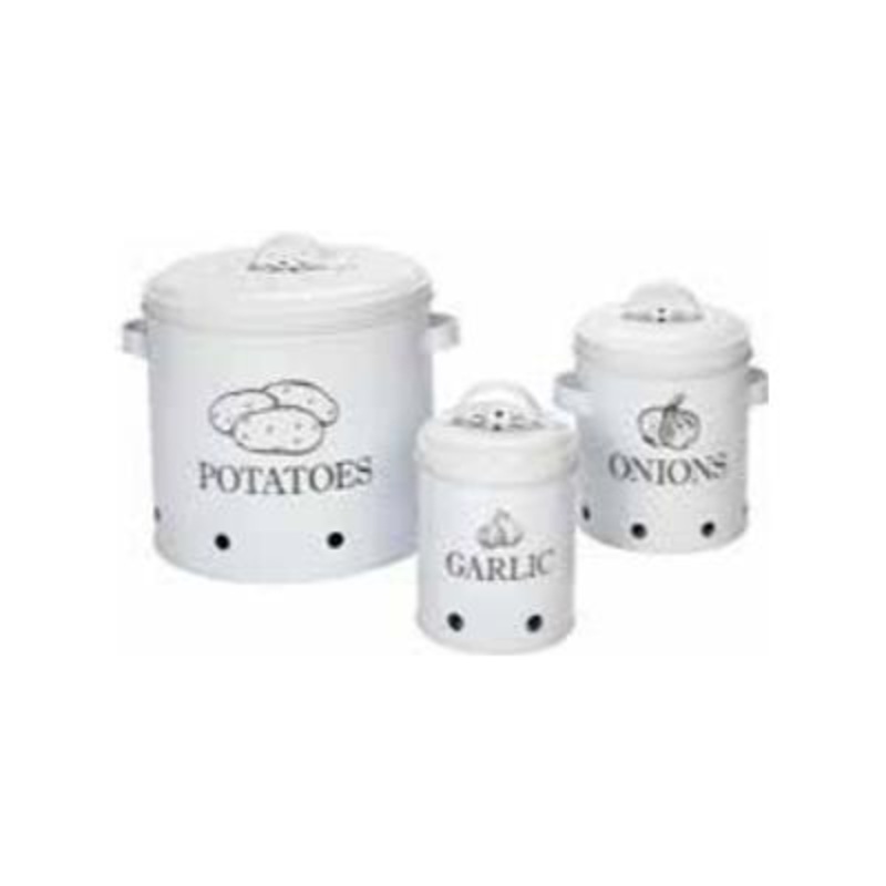Home Works 3-Piece Vegetable Canister Set 48243/ST