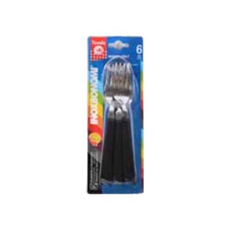 Inoxbonomi Table Forks with Black Handle 22006N