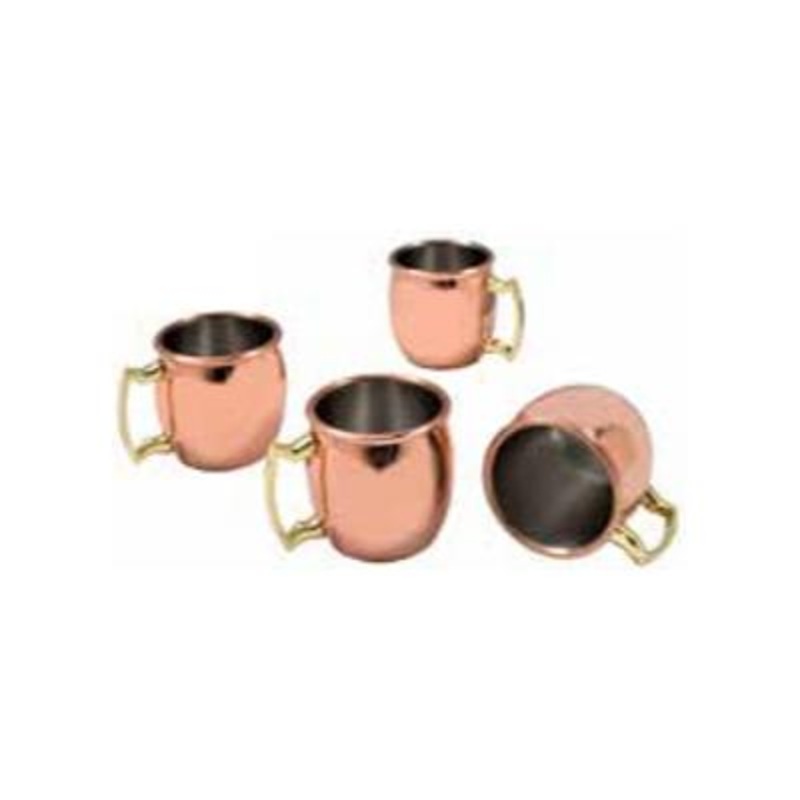 Sara Cucina 4-Piece Copper Shot Glasses with Handles 47924