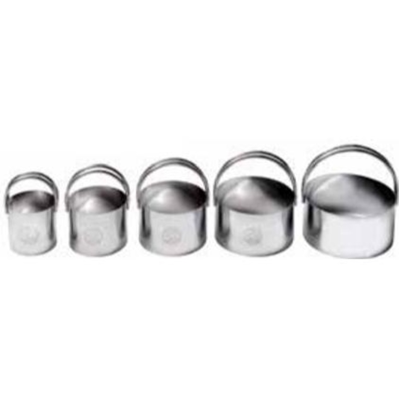 Sara Cucina 5-Piece Round Cookie Cutter Set 42170