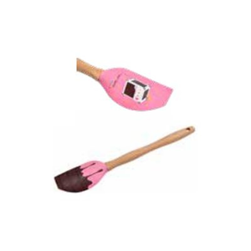 Sara Cucina Designer Silicone Head Spatula - Chocolate Speaker EM01254