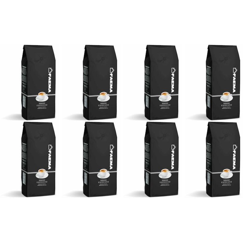 Faema 1kg Intenso Espresso Beans - 8 Pack F0210650200CASE