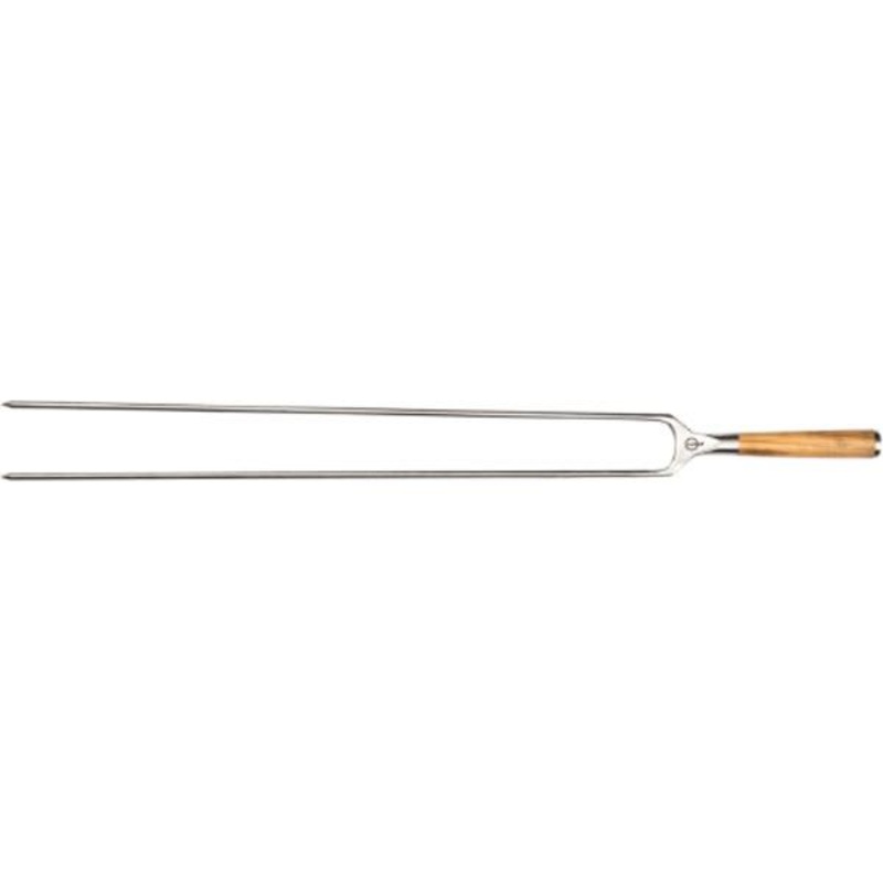 Forged 50cm Stainless Steel Churrasco V-Shape Skewer with Olive Wood Handle OLSkewV50