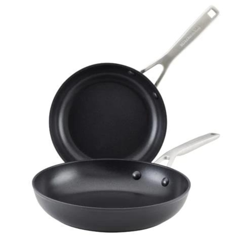 KitchenAid 8.25in & 10in Hard-Anodized Induction Non-Stick Frying Pan Set 80193