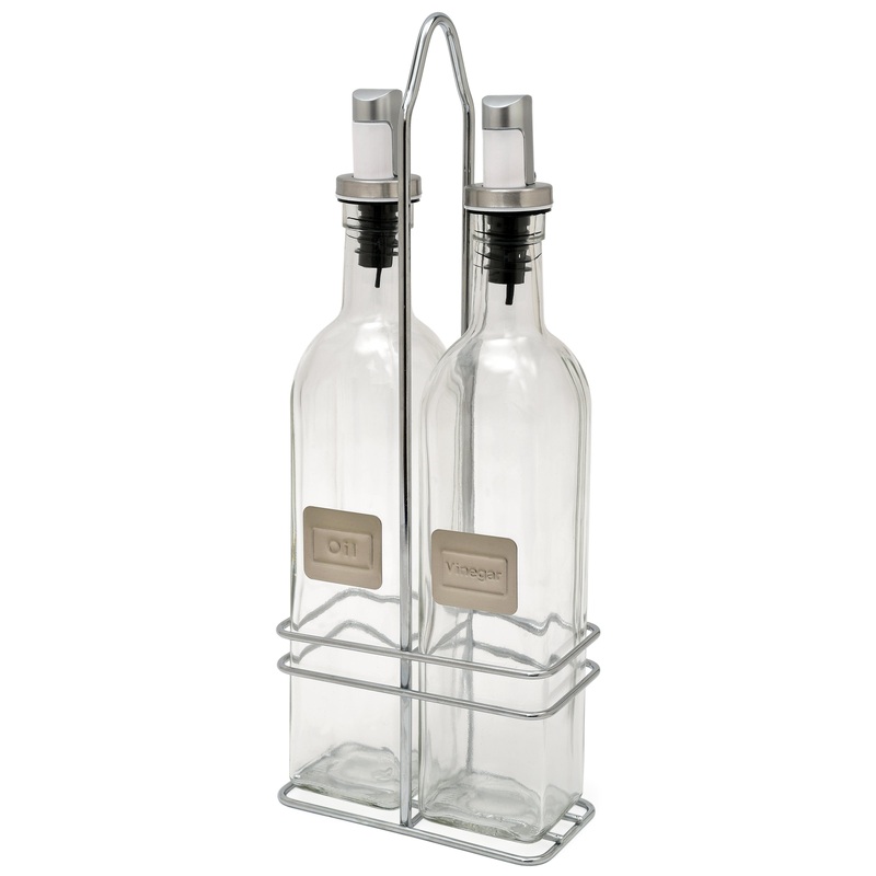 il Piatto Pieno Oil & Vinegar Set with Stand 6922