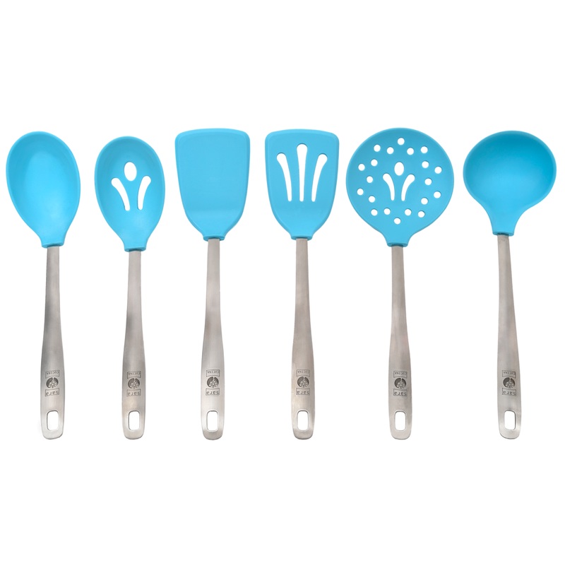 Sara Cucina Silicone 30cm Utensil Set - Blue SA3312BLUESET