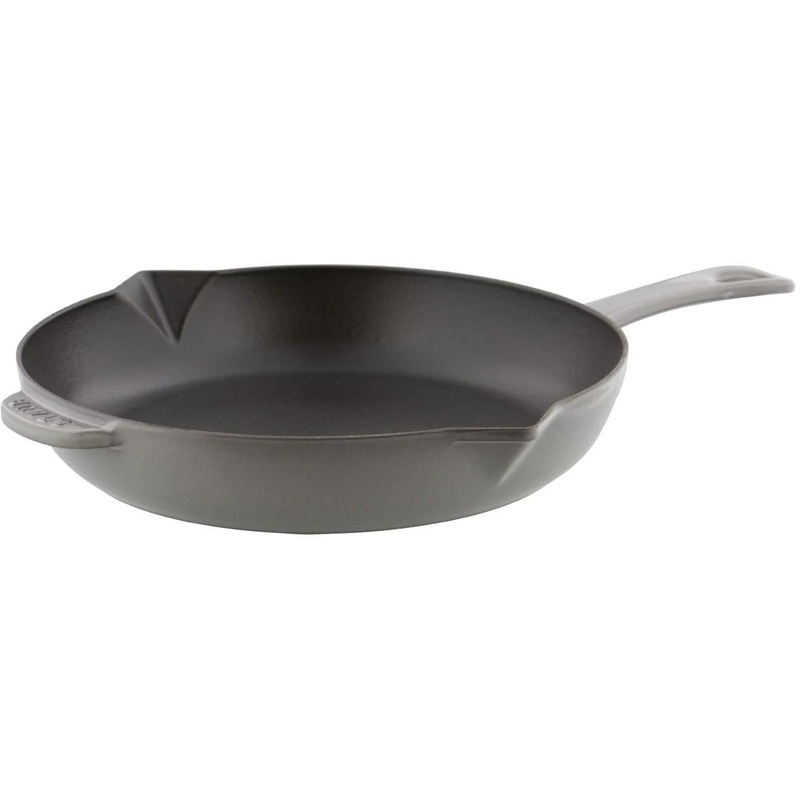 Staub 26cm Cast Iron Fry Pan with Pouring Spout 40510-616