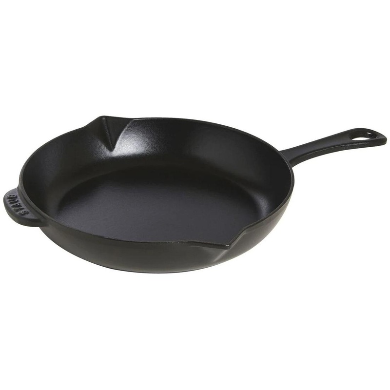 Staub 26cm Cast Iron Fry Pan with Pouring Spout 40510-617