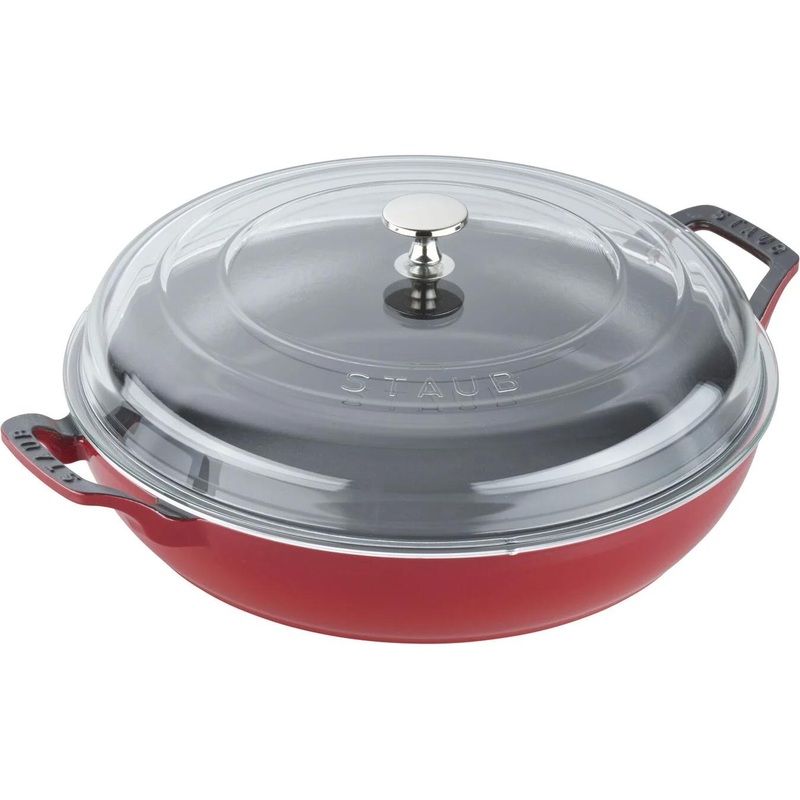 Staub 3.5L Cast Iron Round Heritage Braiser/Saut Pan 40501-985