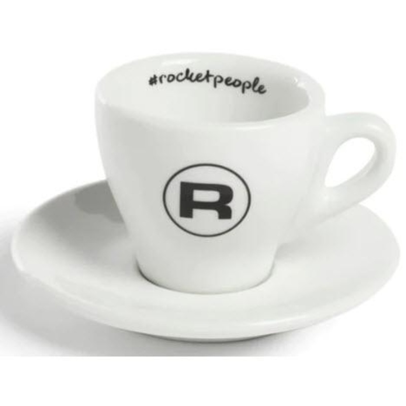 Rocket Espresso Milano Hashtag Flat Cup Set Of 6  White R01RA99907210