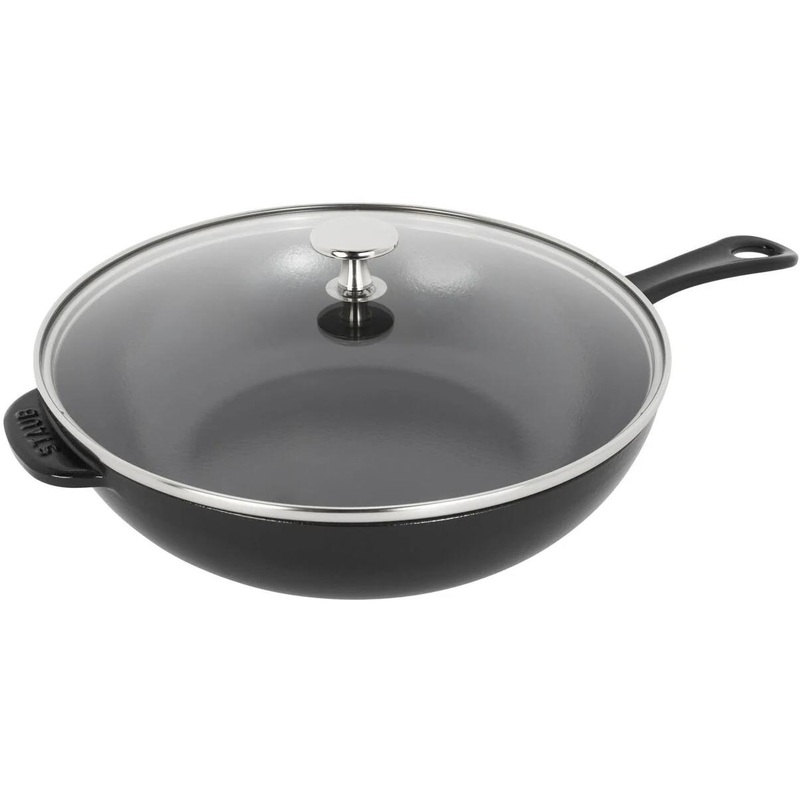 Staub 26cm Cast Iron Daily Pan with Glass Lid 1010643