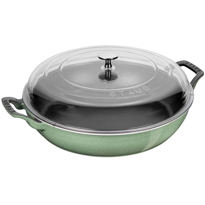 Staub 3.5L Cast Iron Round Heritage Braiser/Saut Pan 1008706