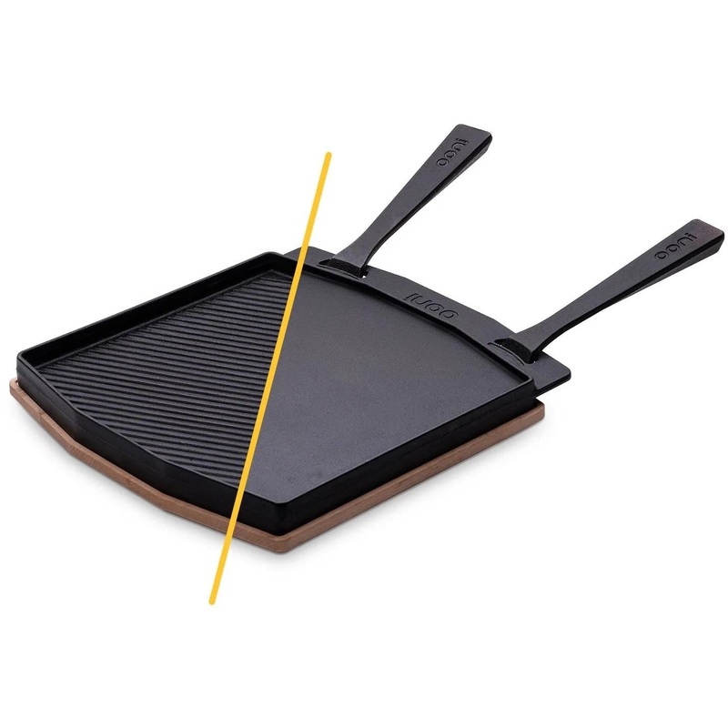 Ooni Dual-Sided Cast Iron Grizzler Plate UU-P2AA00